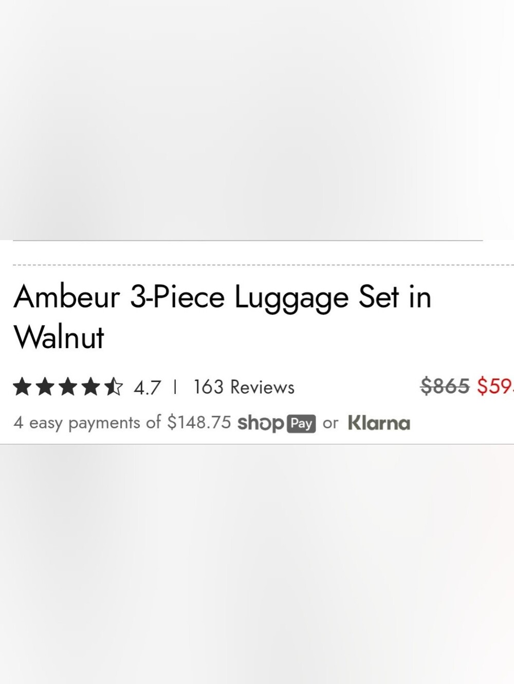 CALPAK Ambeur 3-Piece Luggage Set In Walnut - Picture 11 of 13